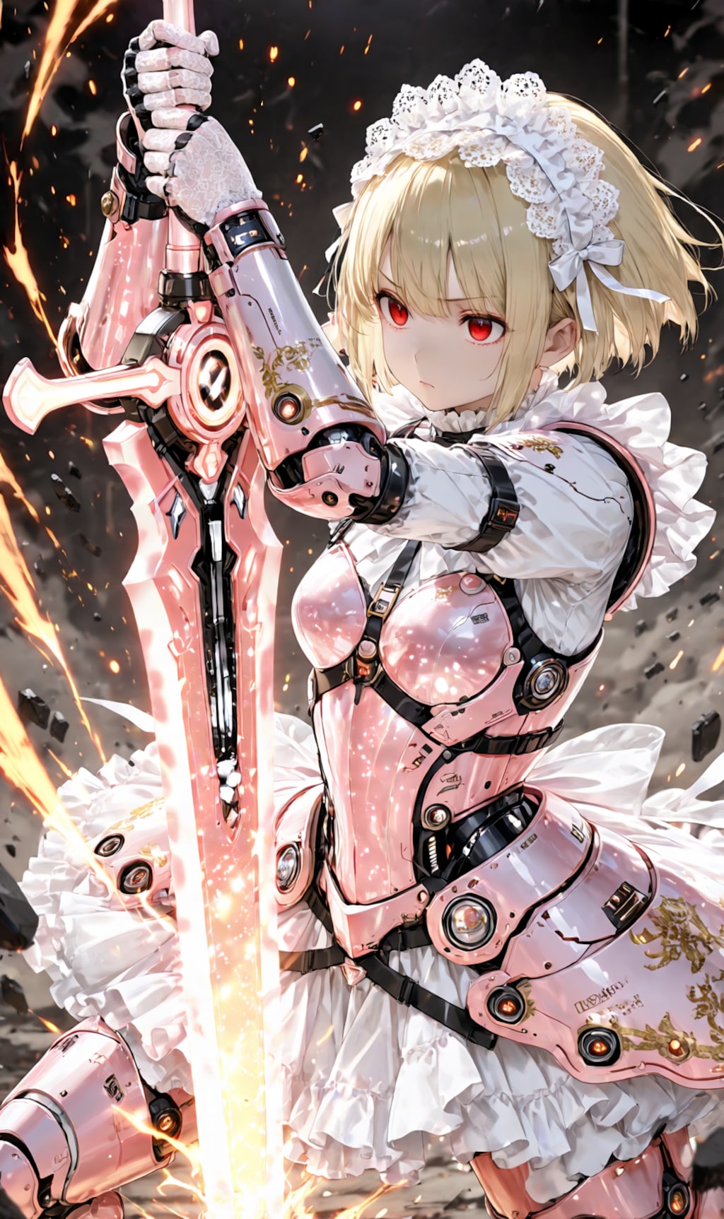 Armored Maid candy-pink