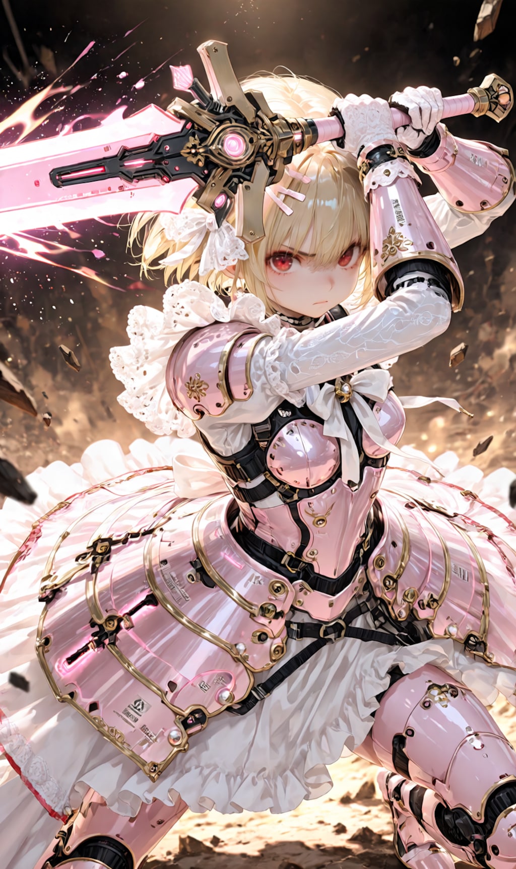 Armored Maid candy-pink