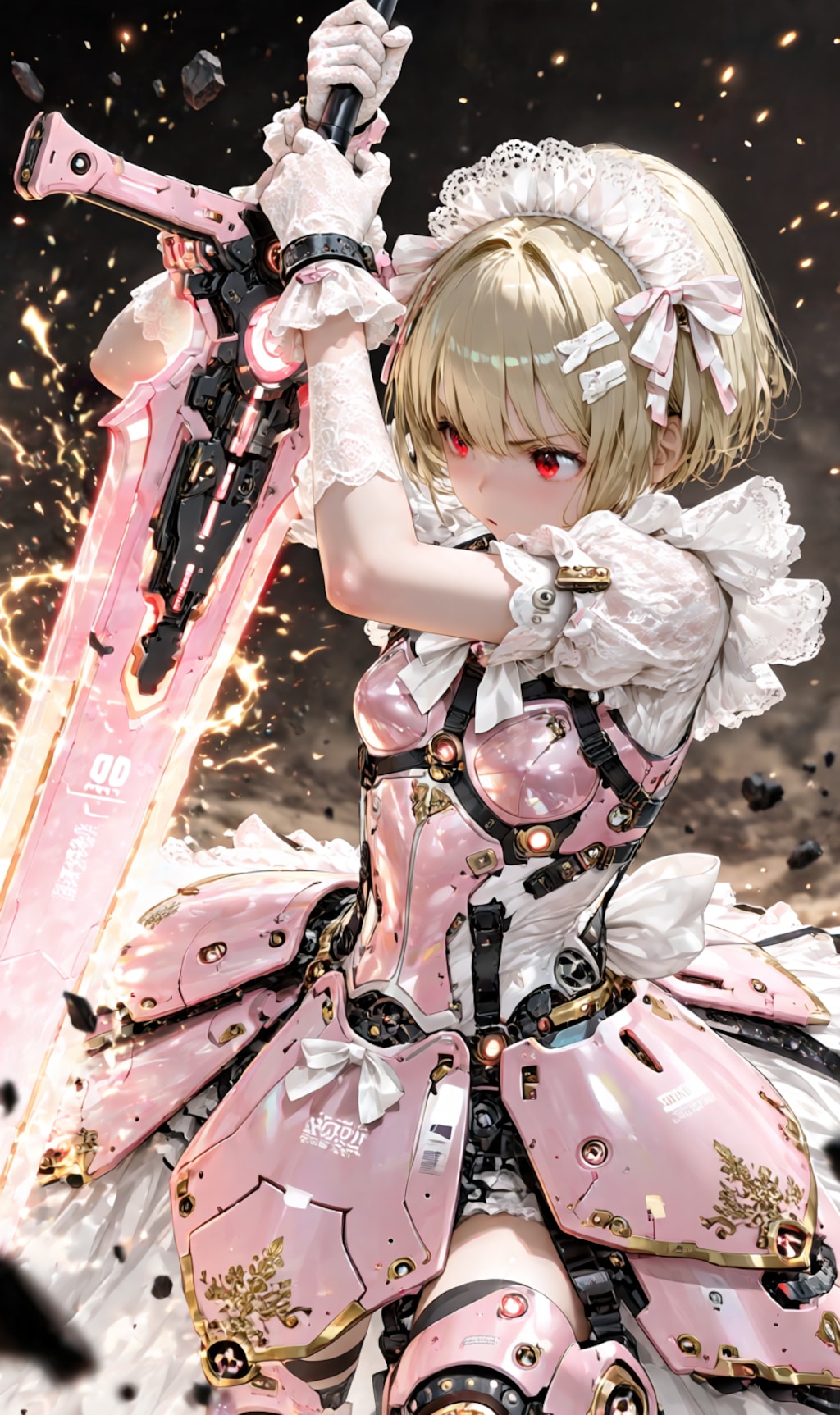 Armored Maid candy-pink