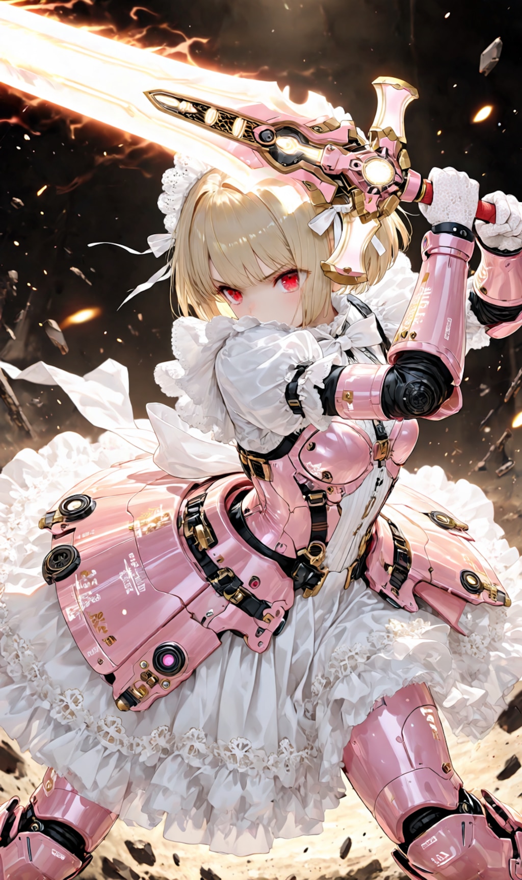 Armored Maid candy-pink