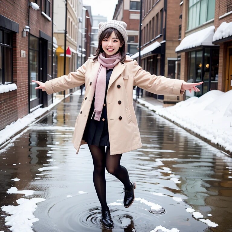 お兄ちゃん　雪の日も楽しいねっ | の人気AIイラスト・グラビア