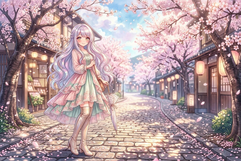 薄紅桜夢路の香