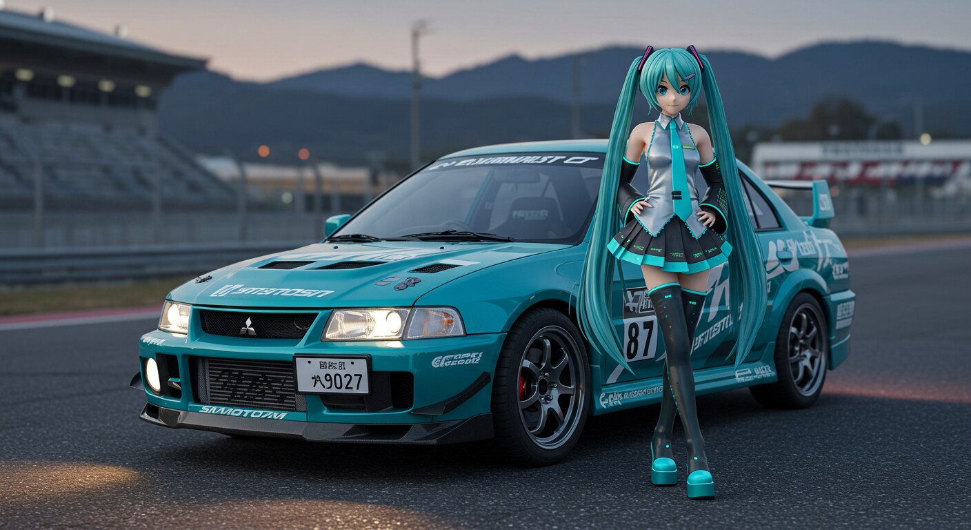 初音ミクと三菱ランサーエボリューション　　リメイク版