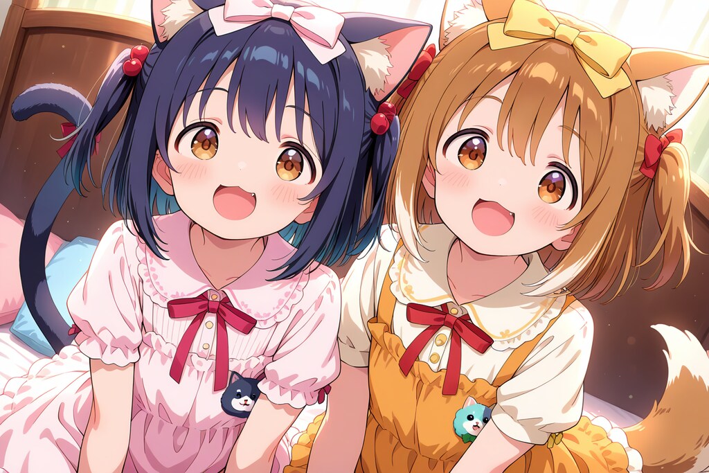 今日はわんにゃんリボンデー