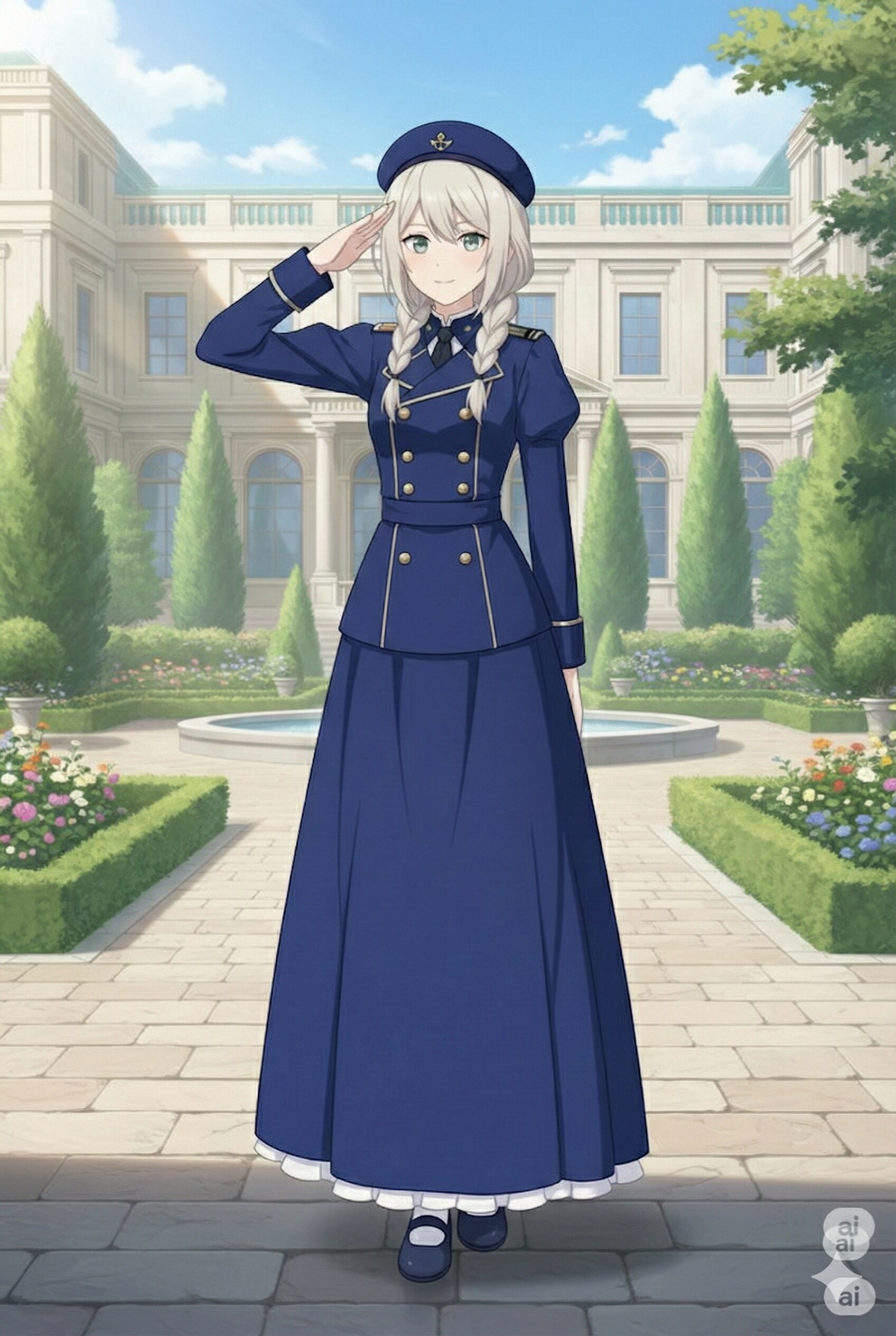 【試作】士官学校教官用制服 | の人気AIイラスト・グラビア