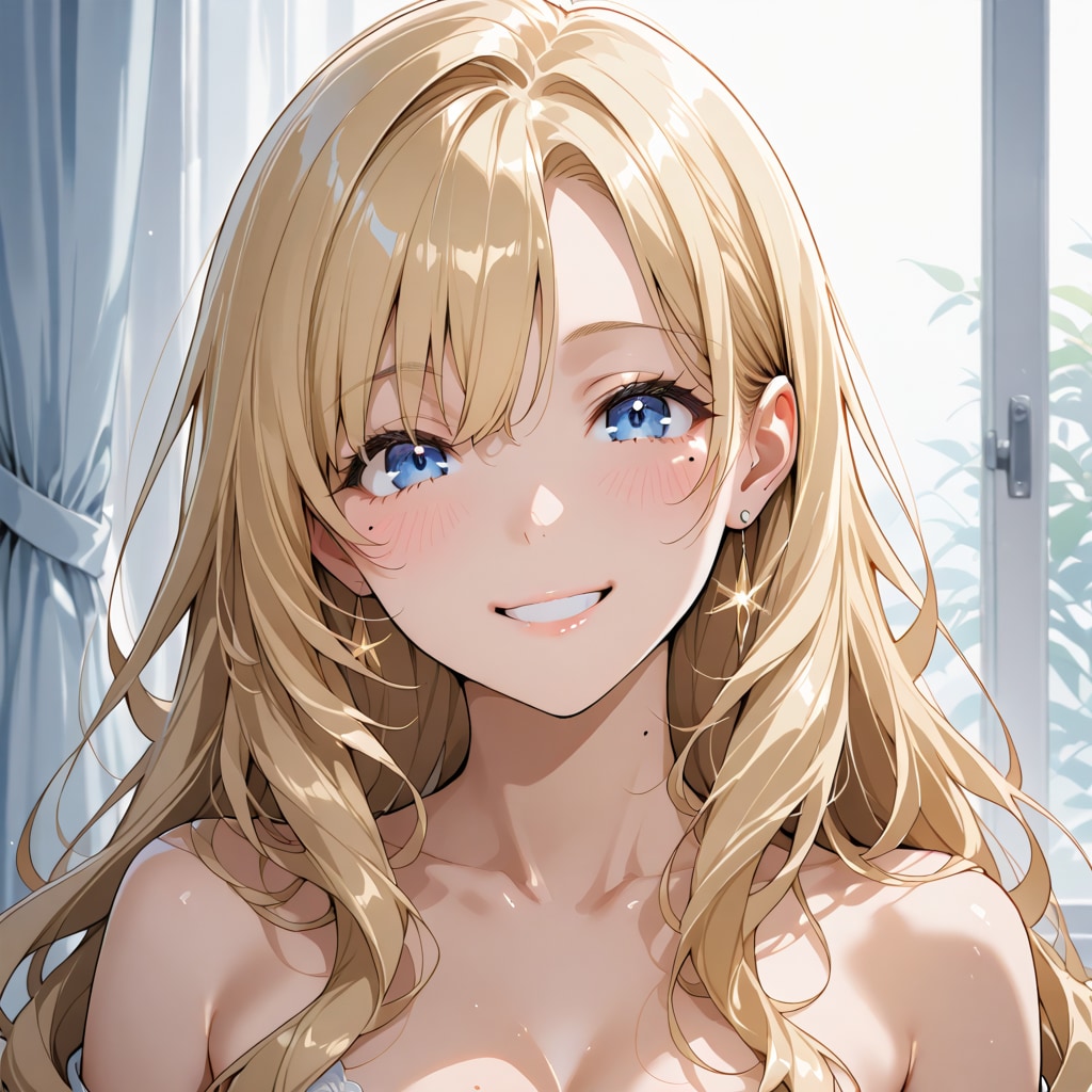金髪の女の子 泣きぼくろ