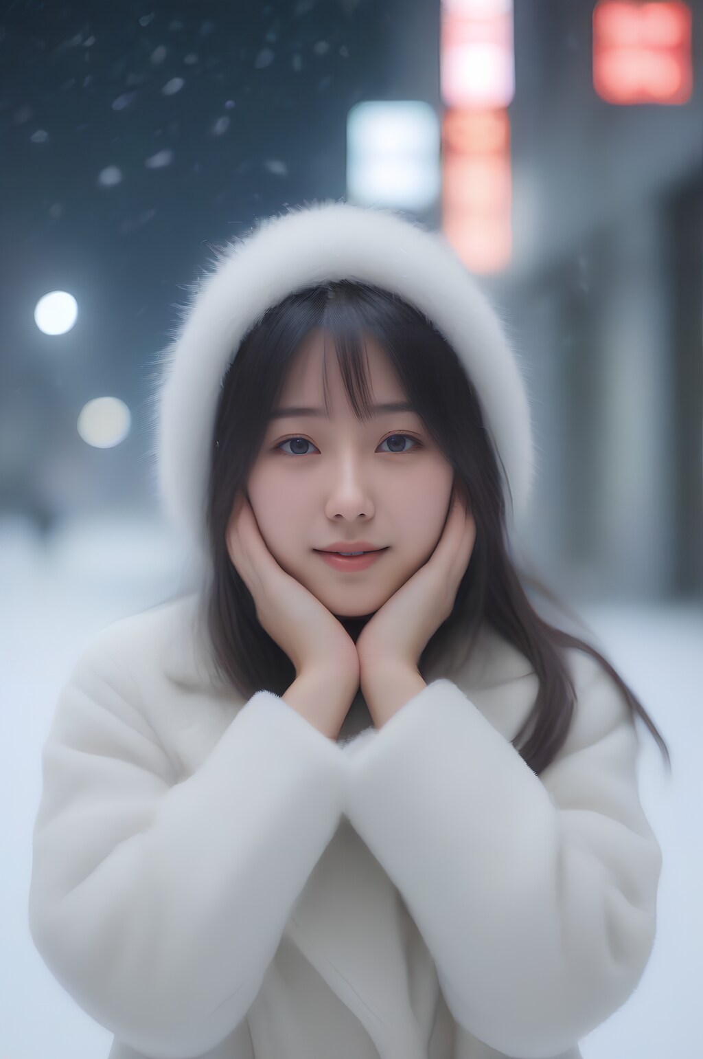 snow portrait
