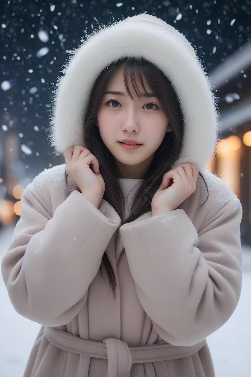 snow portrait