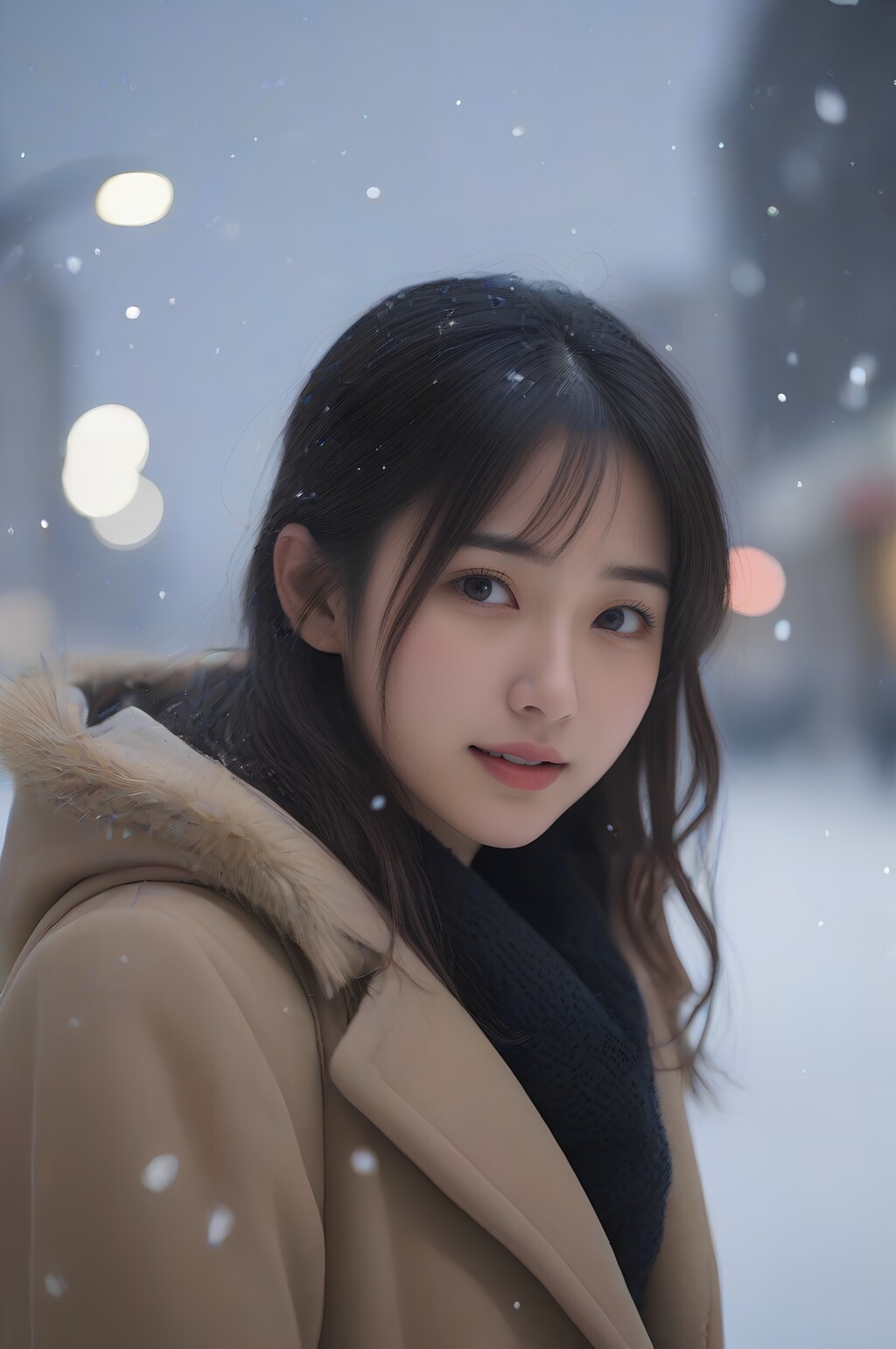 snow portrait