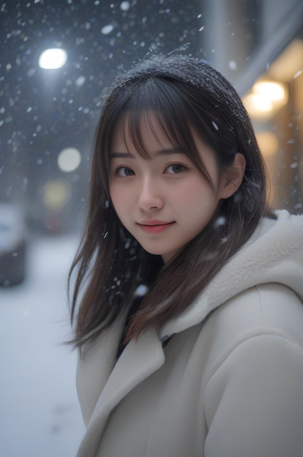 snow portrait