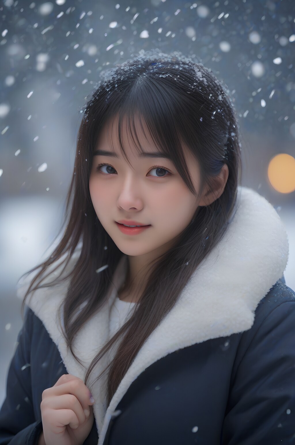 snow portrait
