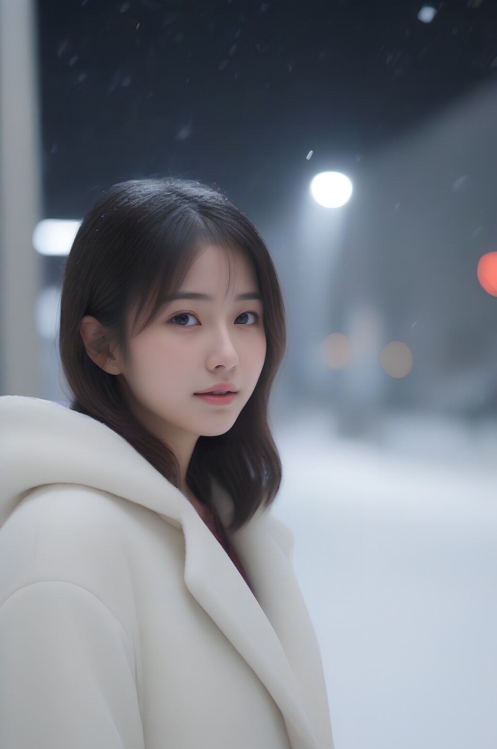 snow portrait