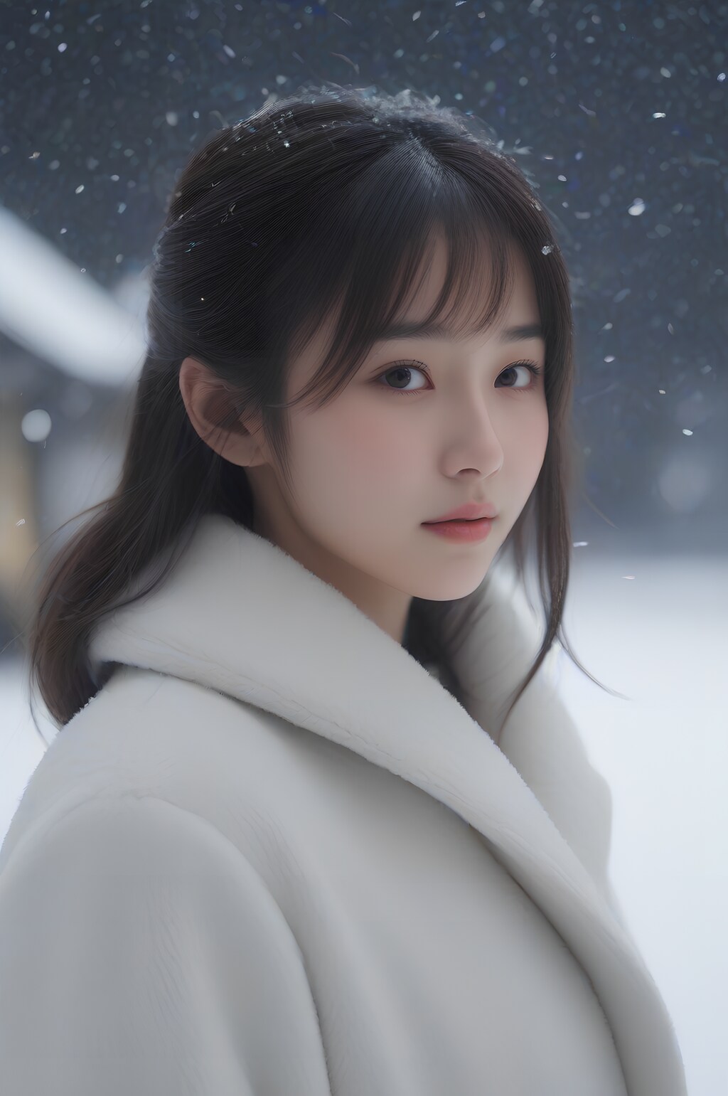 snow portrait