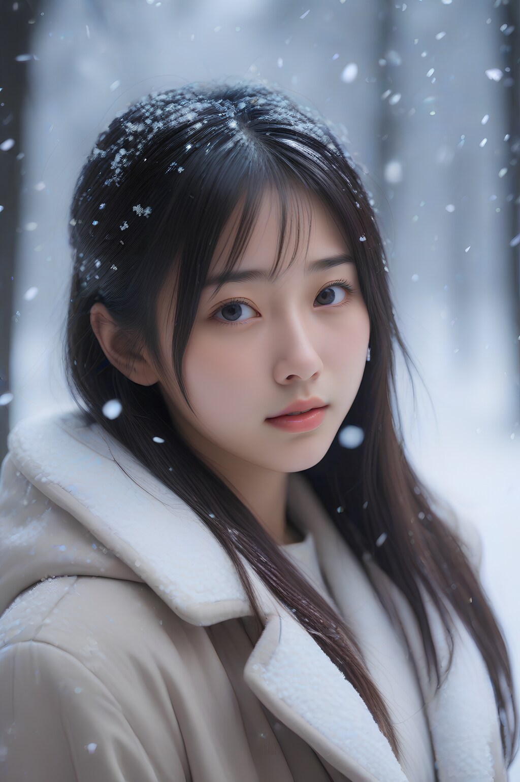 snow portrait