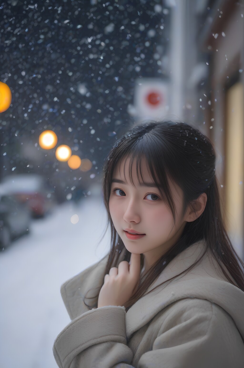 snow portrait