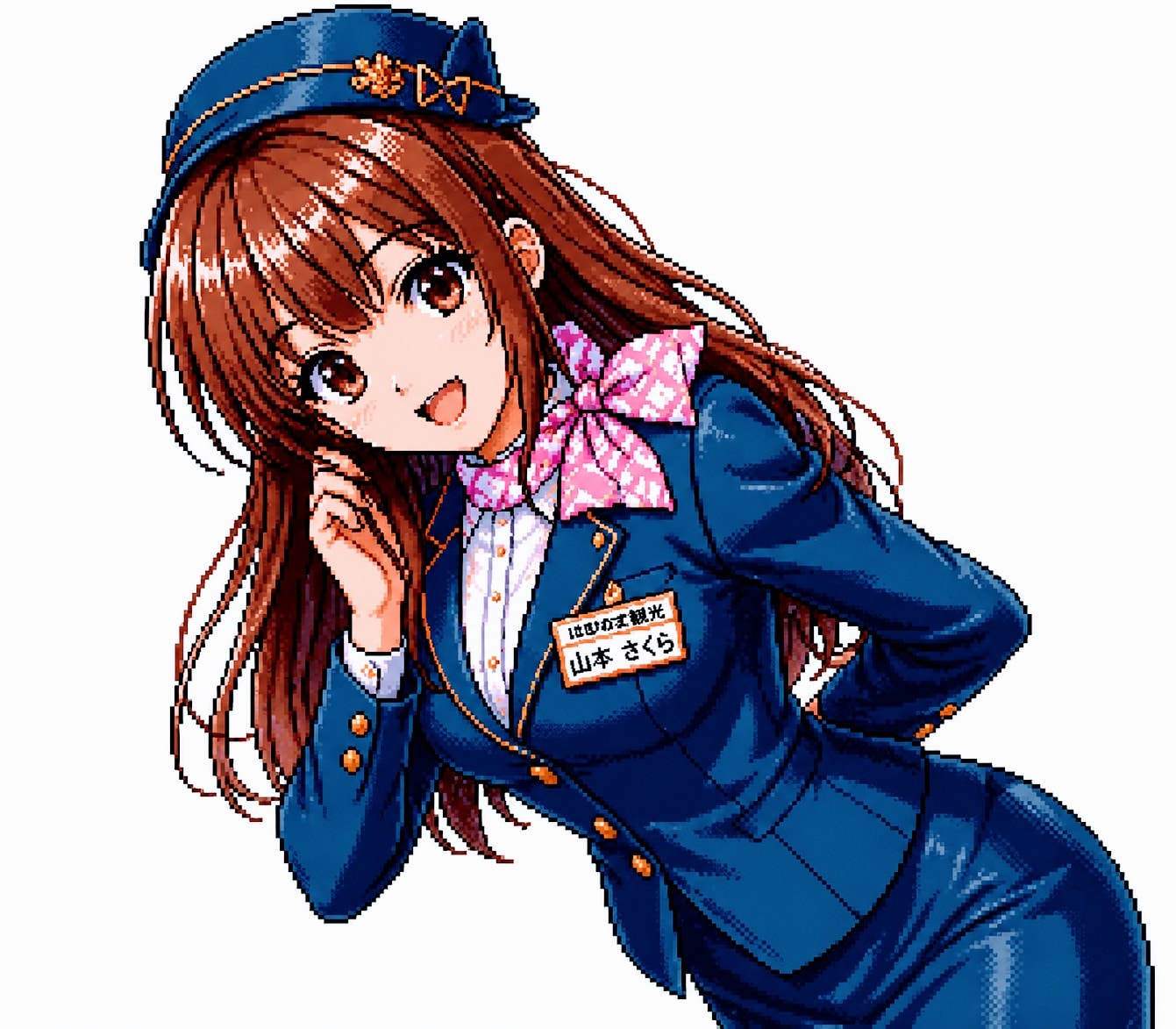 90年代美少女ゲーム風バスガイド | の人気AIイラスト・グラビア