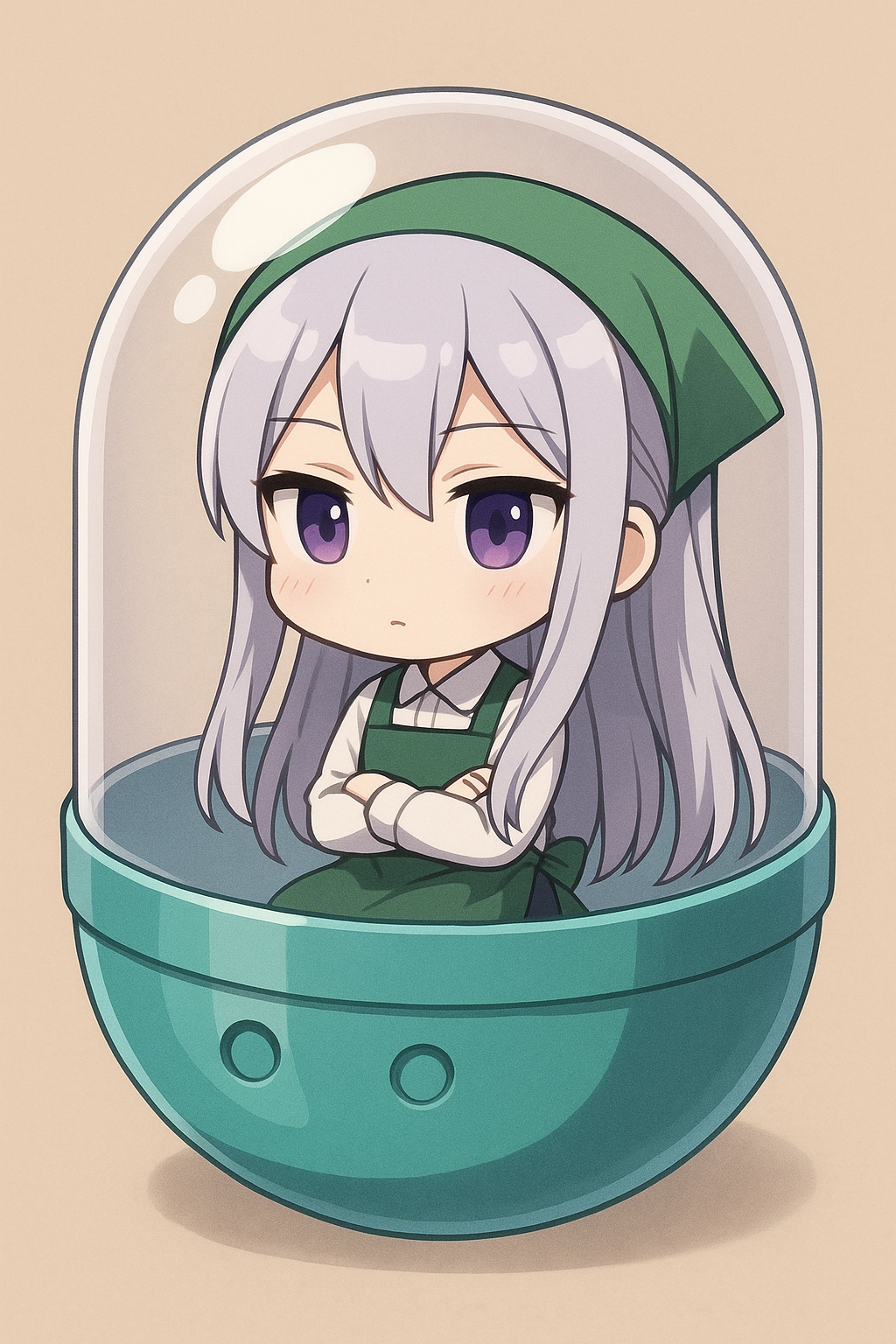 何人かカプセルにいれたよ