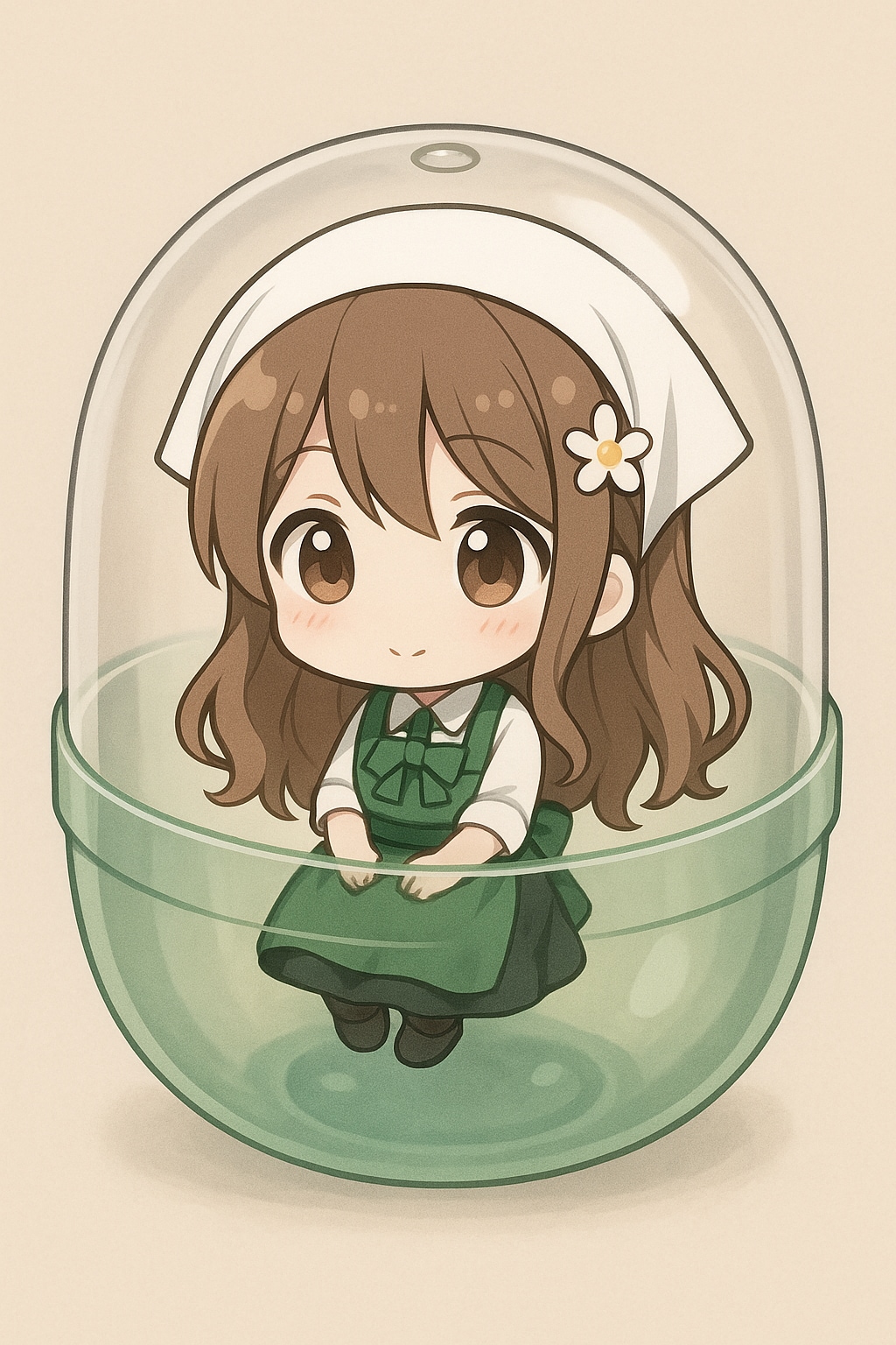 何人かカプセルにいれたよ