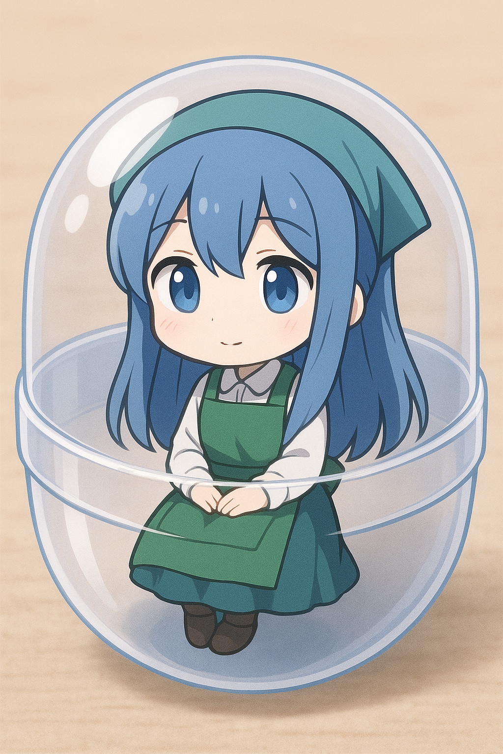 何人かカプセルにいれたよ