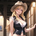 金髪カウガールお姉さん 3枚目