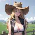 金髪カウガールお姉さん 2枚目