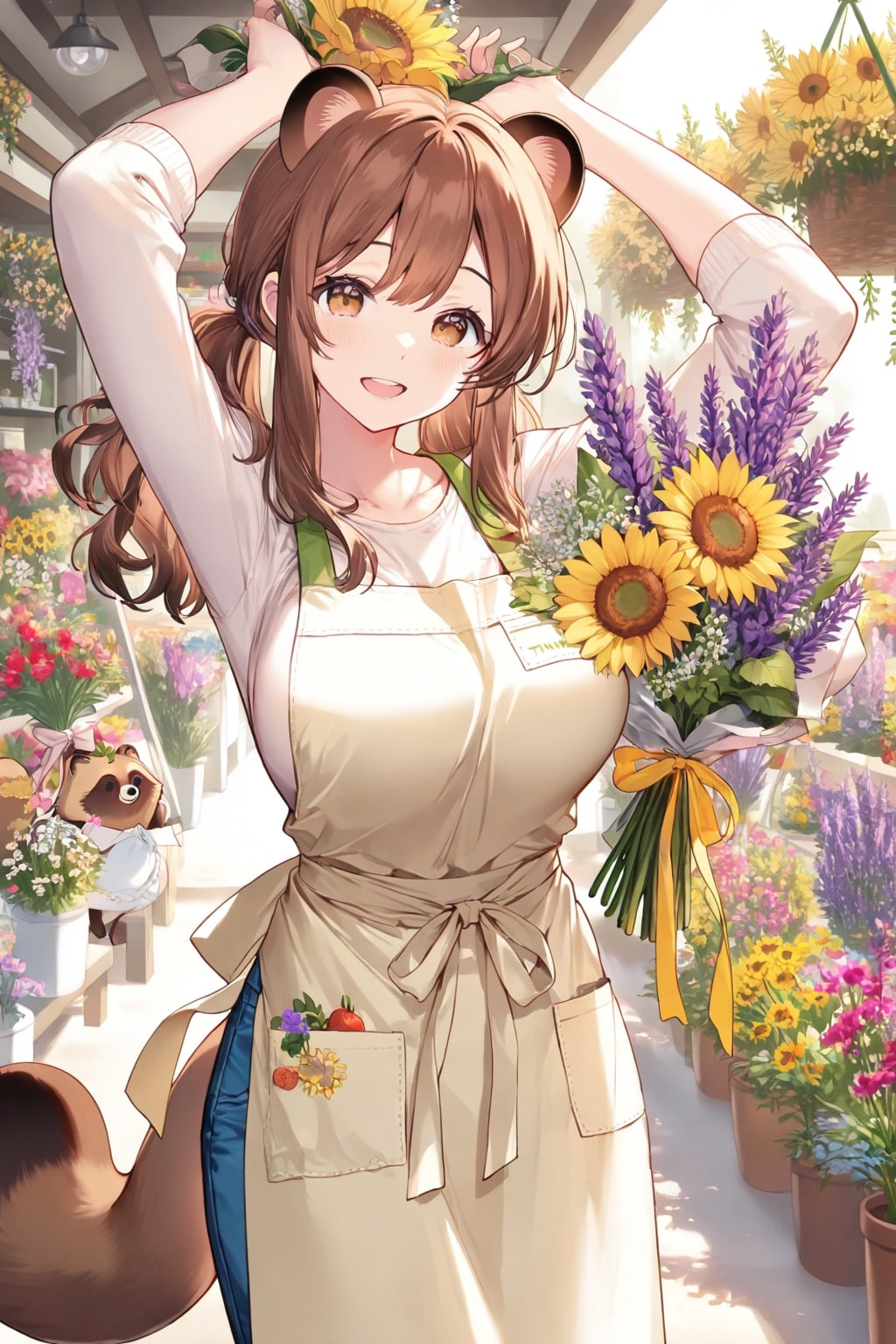 たぬきちゃんのお花屋さん