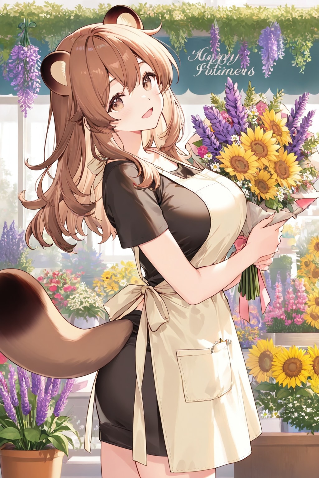 たぬきちゃんのお花屋さん