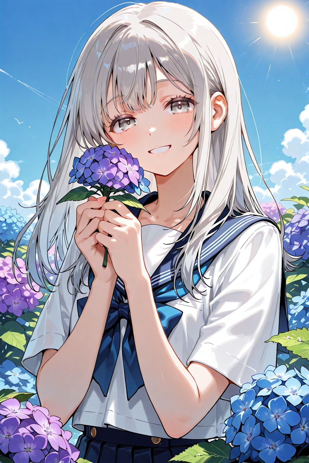 紫陽花少女