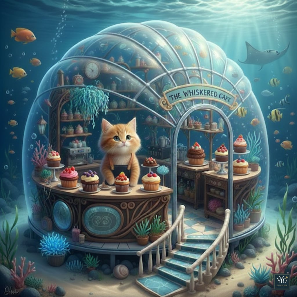 仔猫店主の海底カップケーキ専門店 | の人気AIイラスト・グラビア