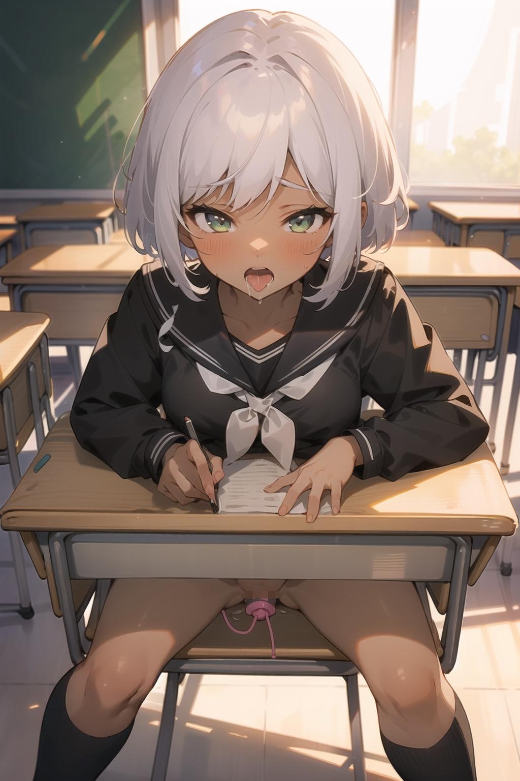な、なんすか？べ、勉強してるっすよ