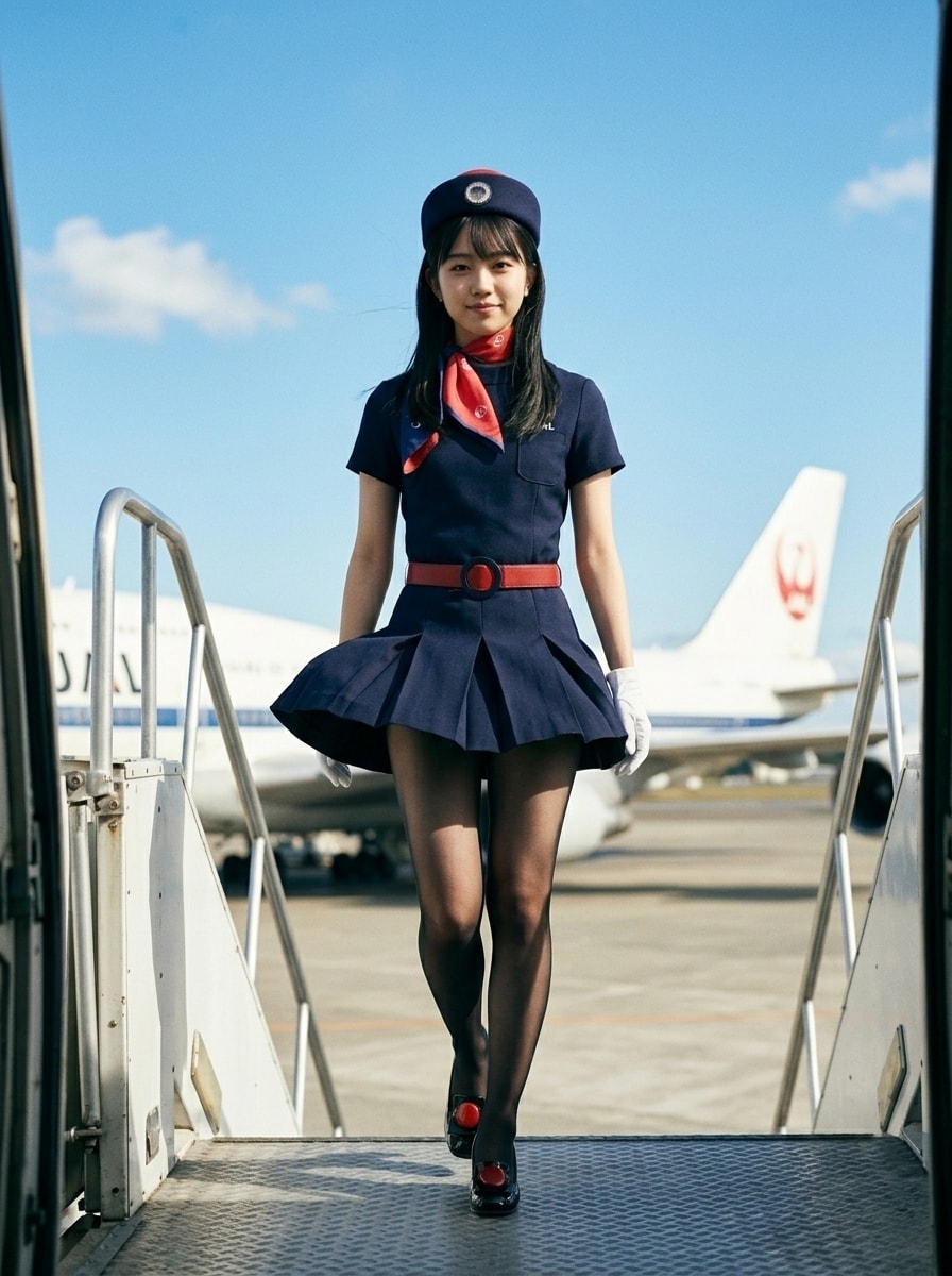 昭和の日　昭和レトロなスチュワーデス２
