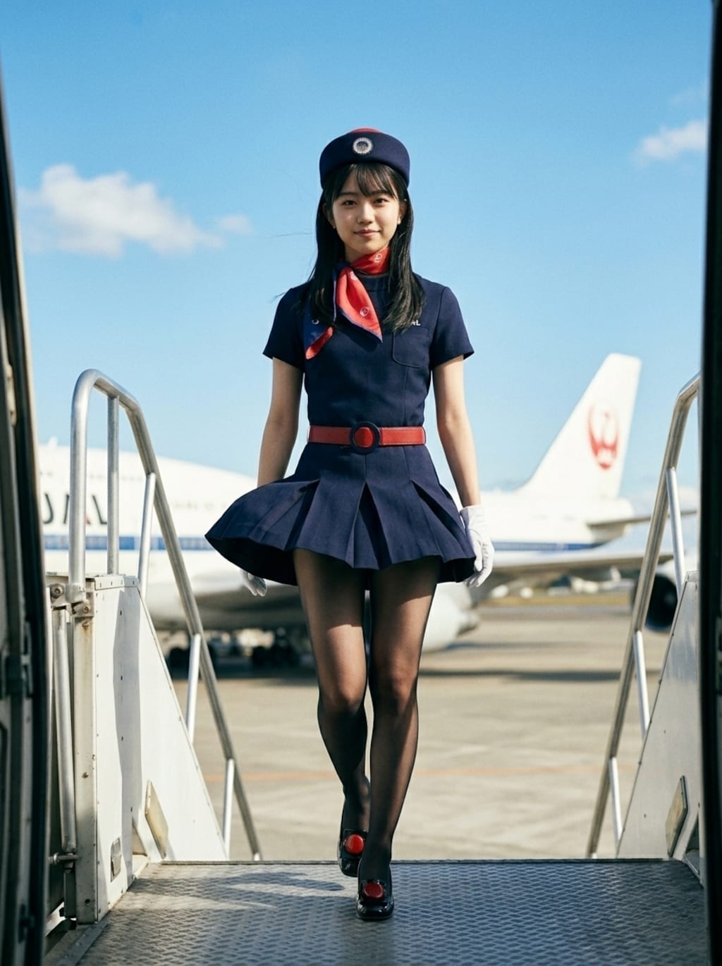 昭和の日　昭和レトロなスチュワーデス２