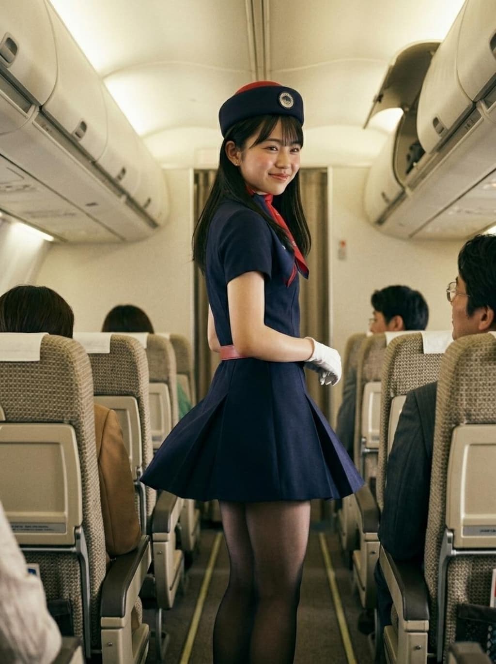 昭和の日　昭和レトロなスチュワーデス２
