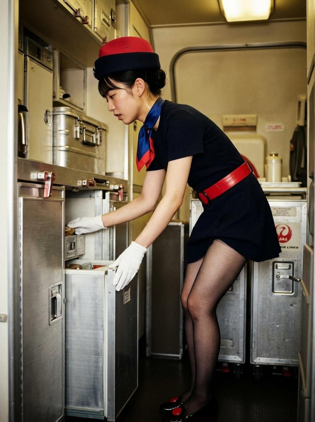 昭和の日　昭和レトロなスチュワーデス２