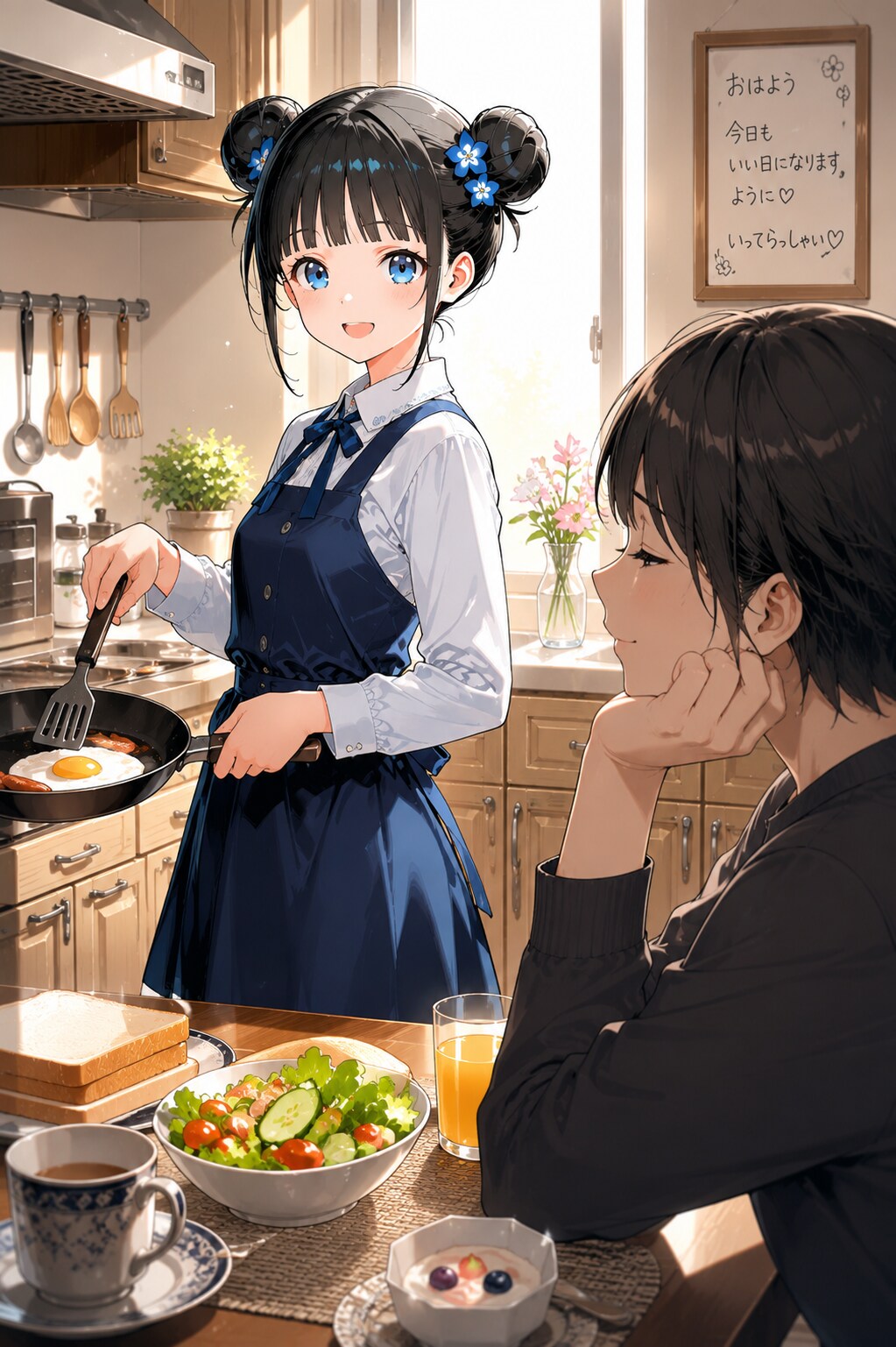 おだんごちゃん🍡✨と朝ごはん🍚✨　7/4