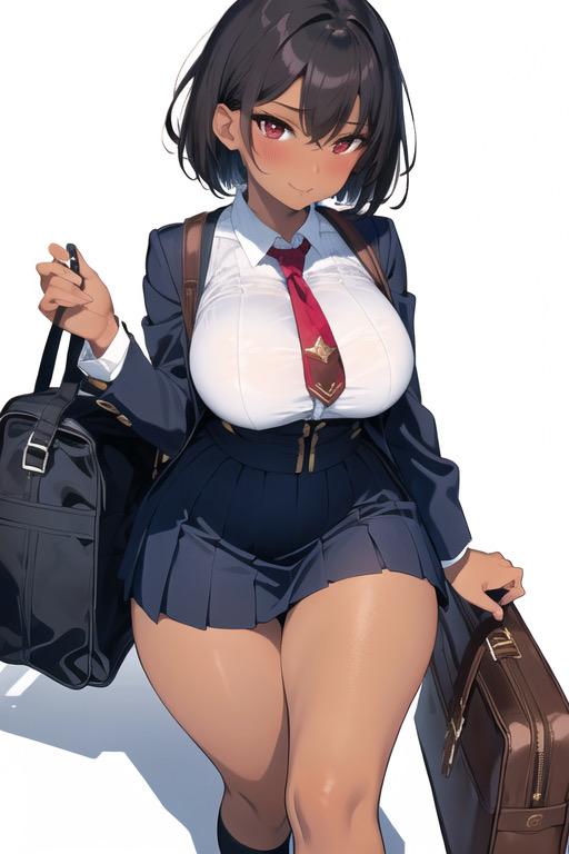 ショートギャルJKイラスト集（セーラー服）