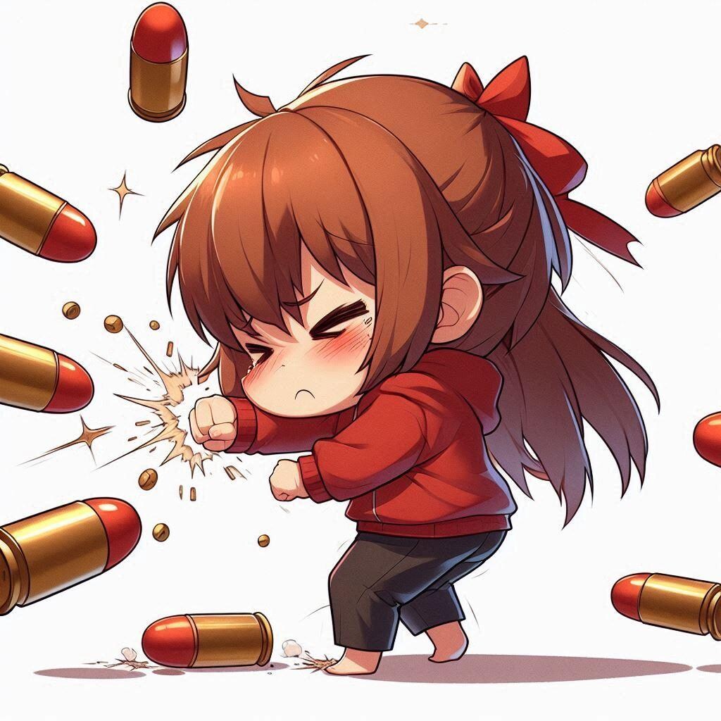 弾丸が飛んできた！