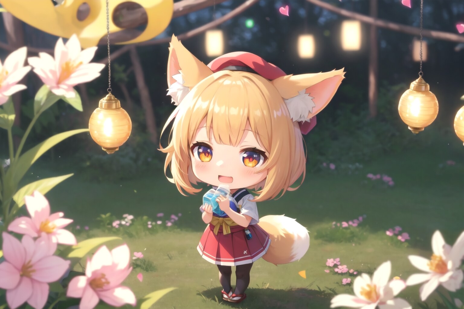 風鈴を飾る練習をする、ちびちゃん。 | の人気AIイラスト・グラビア