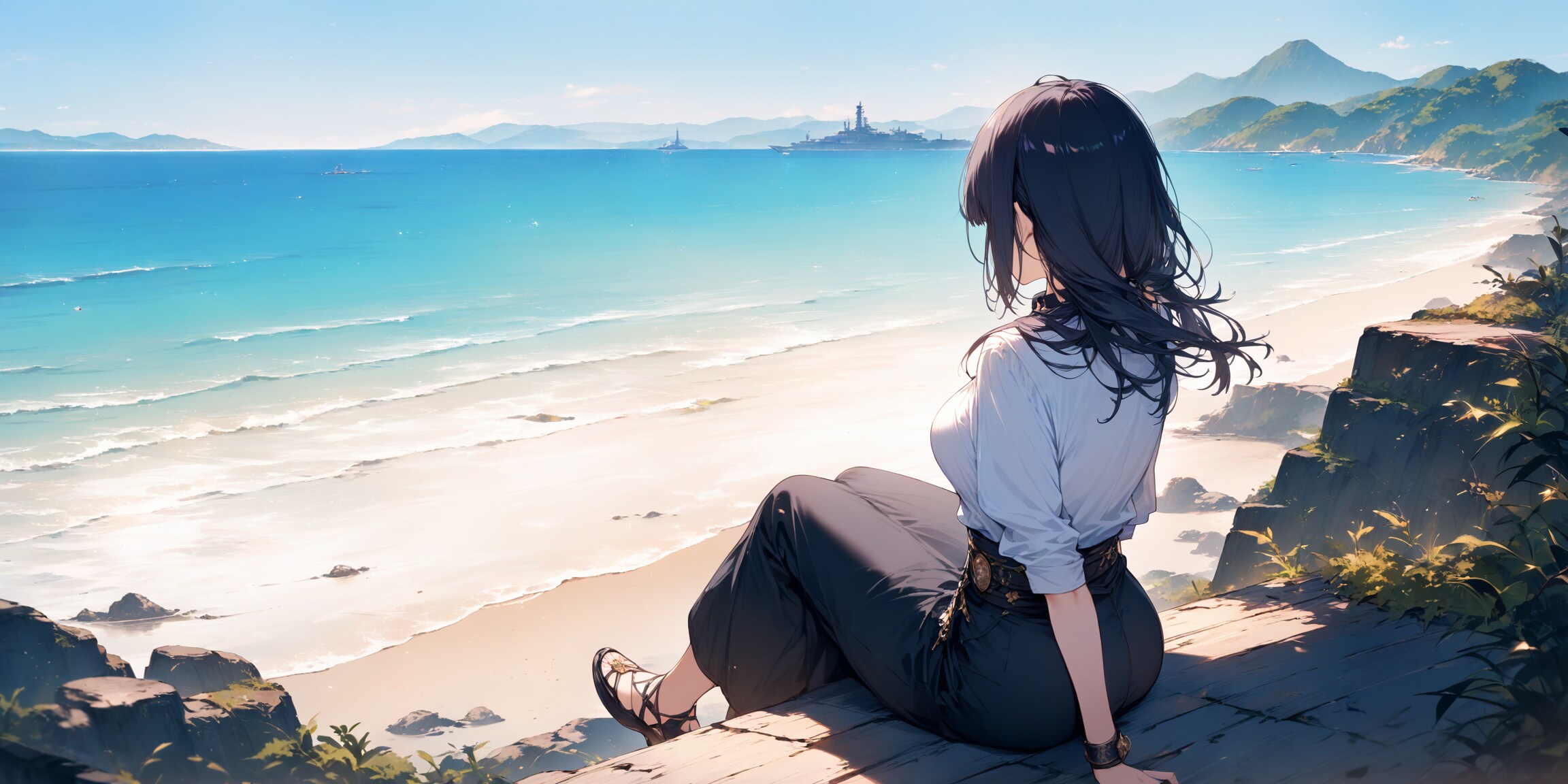 海と島 | の人気AIイラスト・グラビア