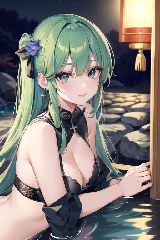 緑髪娘〜深緑髪娘
