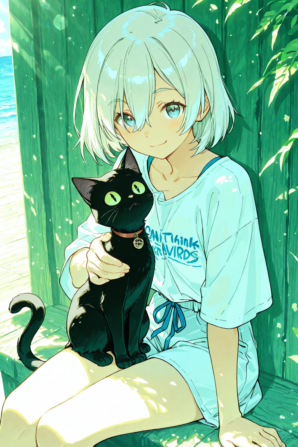 夏の魔女と黒猫