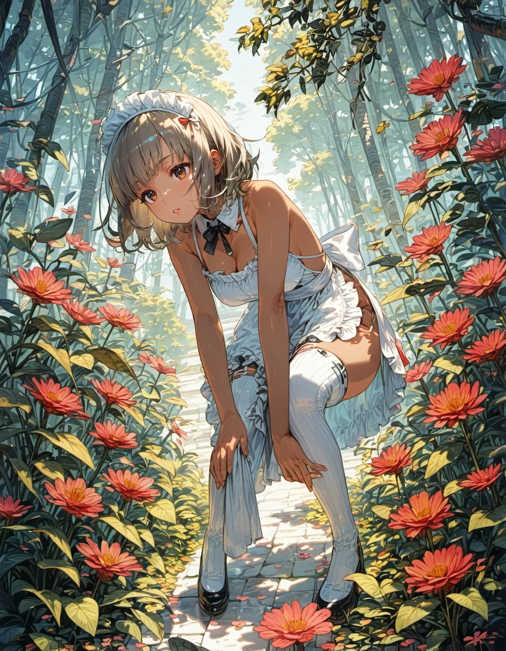 Maid's Discovery on a Hidden Trail