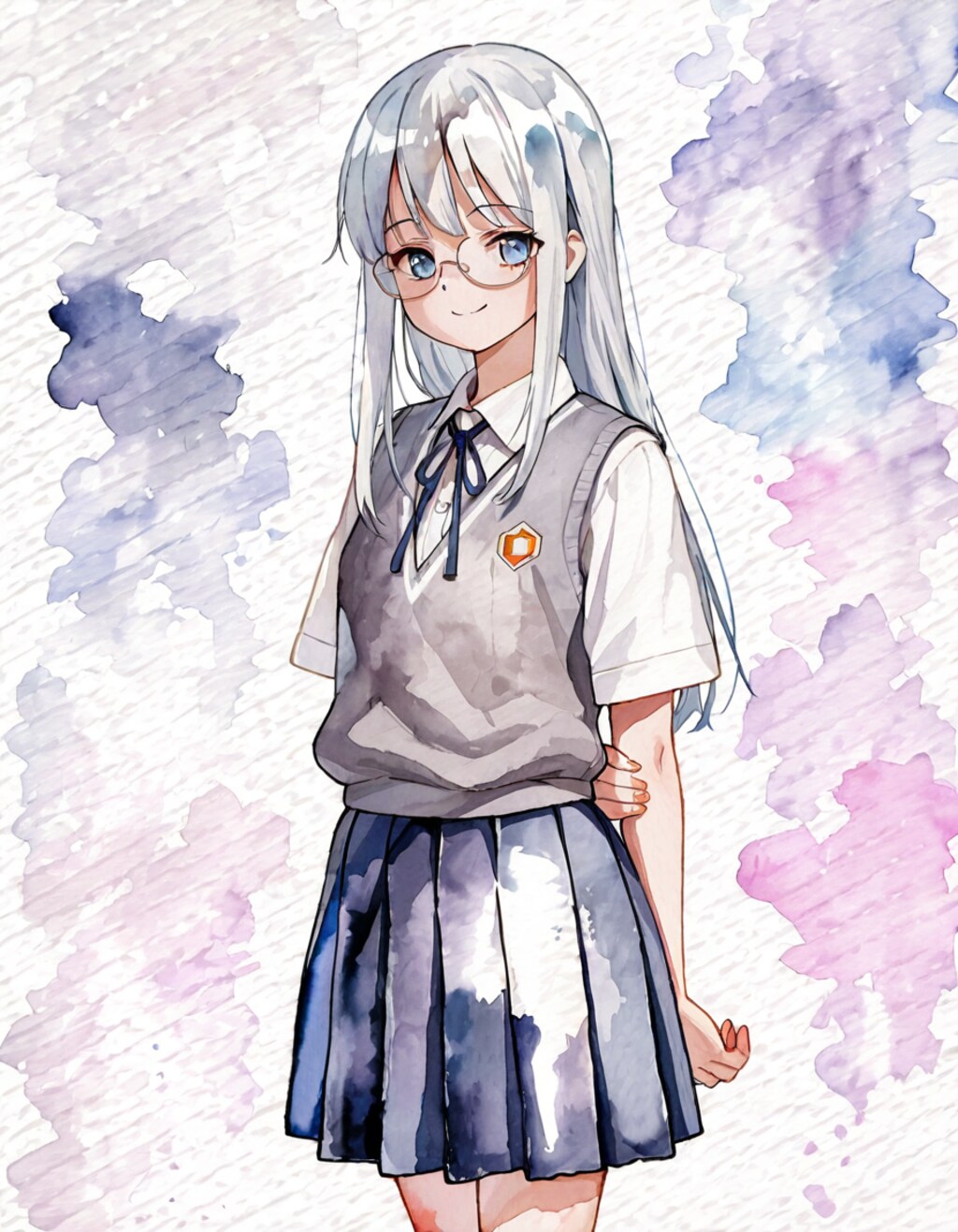 水彩（うちの子：アリシア）