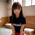 跳び箱特訓中の女生徒 7枚目
