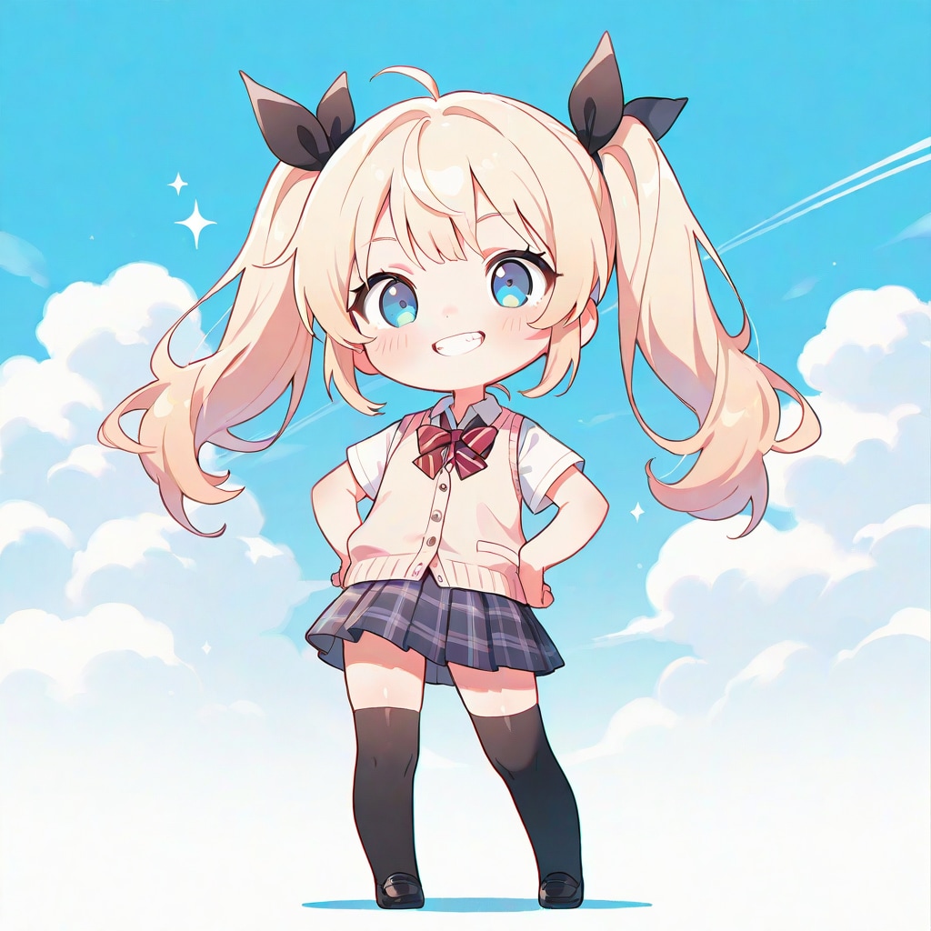 制服ちび美桜ちゃん