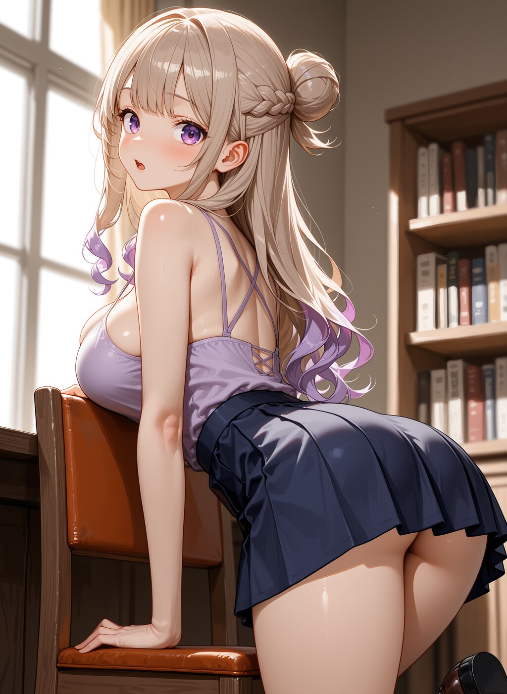 あそこの本がとりたくて…