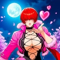 春の投げキッスボディコン？コスプレメカクレ人妻 3枚目
