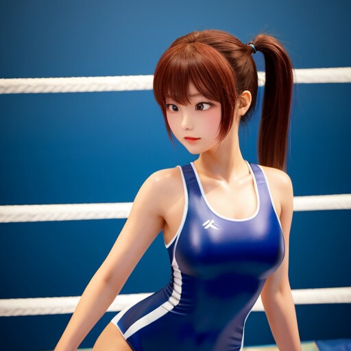 寄り目スク水レスラー