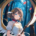森の中で音を奏でる天使 3枚目