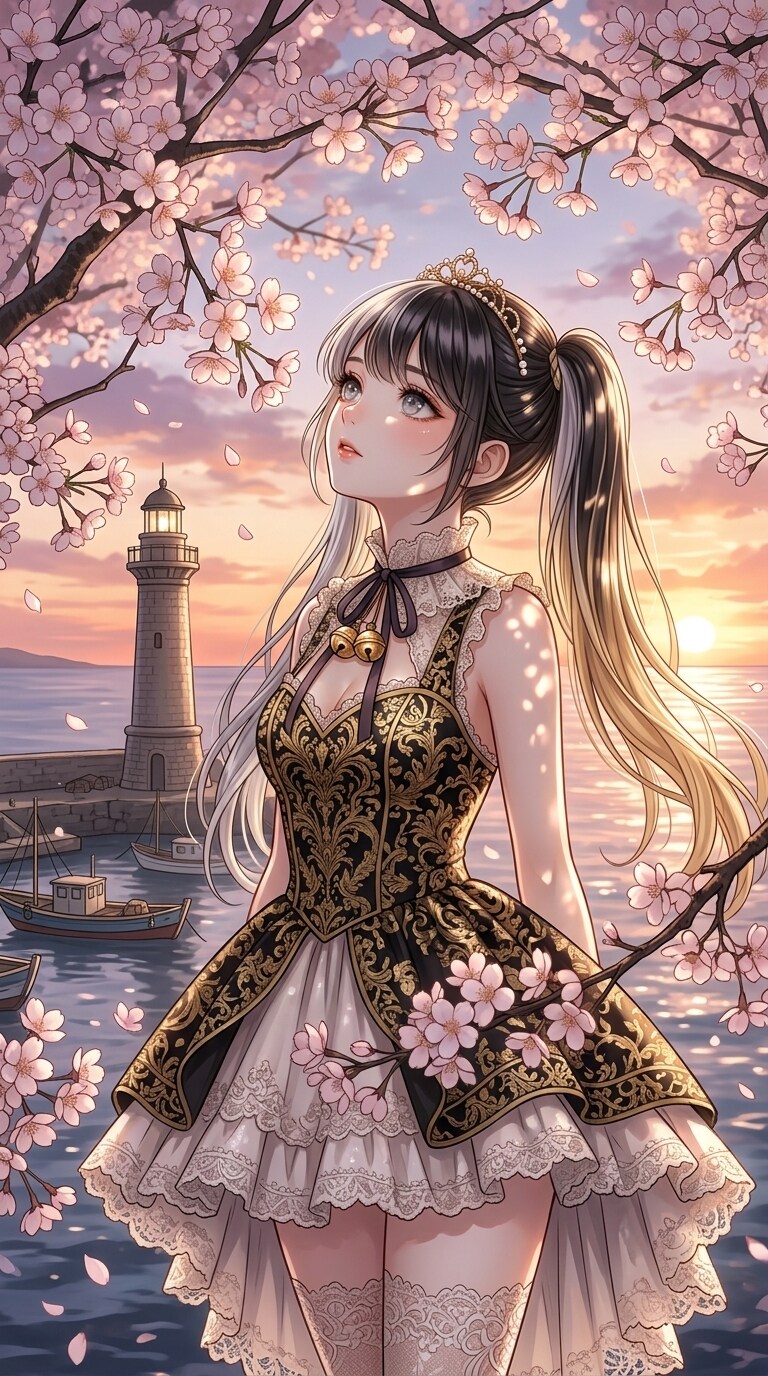 黒ツイさん。夕日 | の人気AIイラスト・グラビア